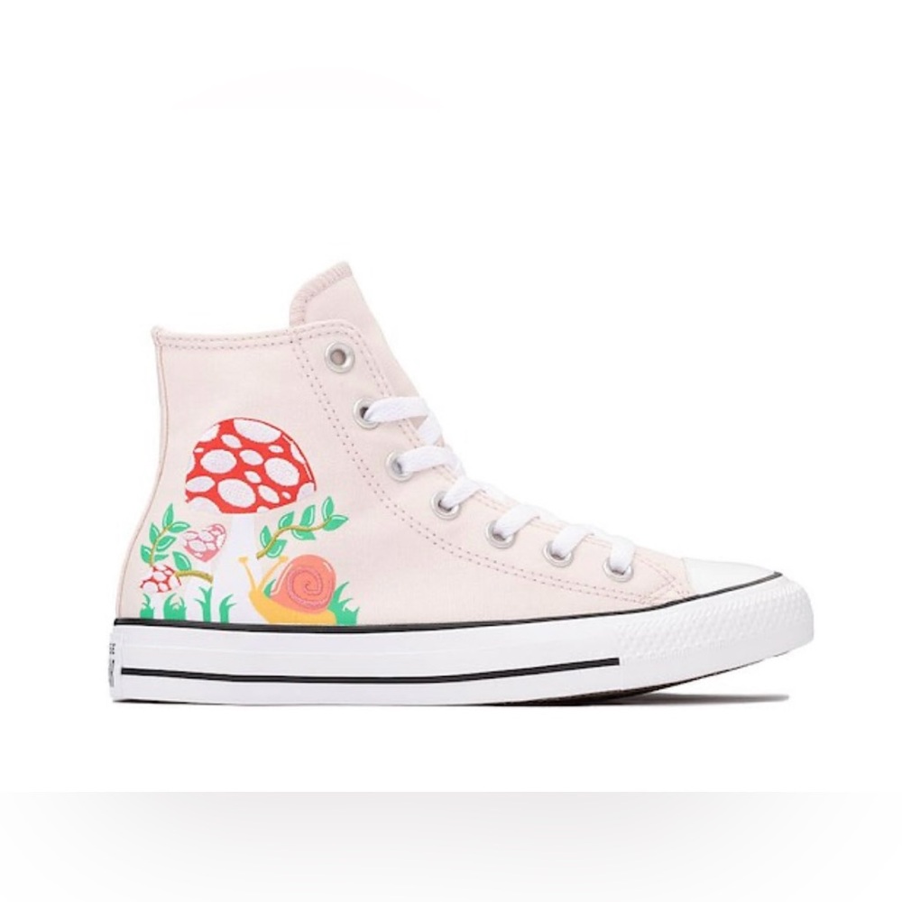 NIB Kids Converse Pink Mushroom Hi Tops Size 11 - Picture 1 of 6